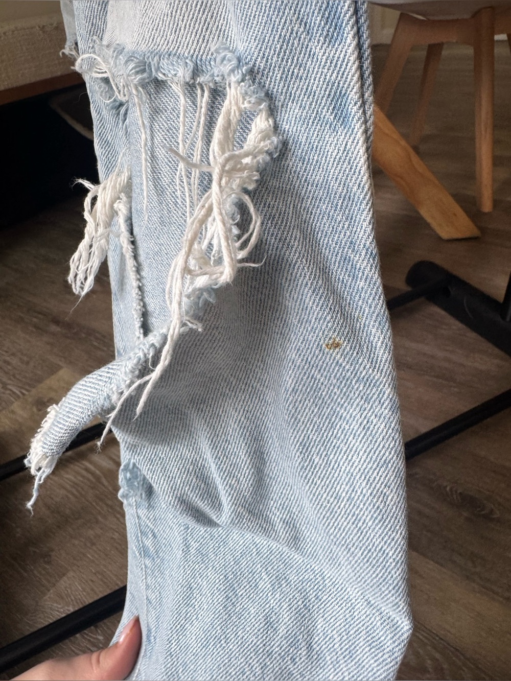 PacSun Light Wash Distressed Straight Leg Jeans - Picture 9 of 14